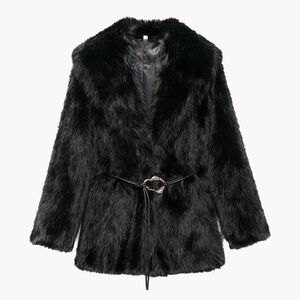 SOERA - Faith Faux Fur Coat with Belt